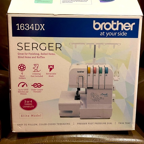 Brother 1634DX Thread Serger - Picture 2 of 3